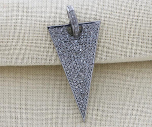Pave Diamond Arrowhead Pendant -- DP-2006 - Beadspoint