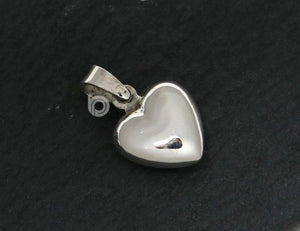 Sterling Silver Heart Charm   -- SS/CH8/CR44 - Beadspoint