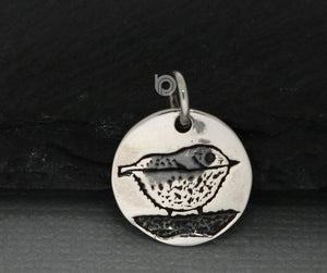 Sterling Silver Bird Charm -- SS/CH6/CR56 - Beadspoint