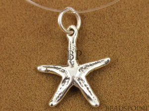 Sterling Silver StarFish Charm  -- SS/CH7/CR5 - Beadspoint