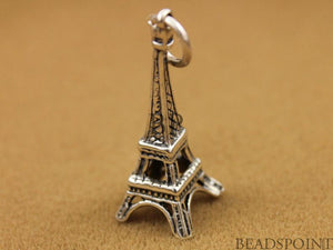 Sterling Silver Eiffel Tower Charm -- SS/CH10/CR8 - Beadspoint