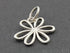 Sterling Silver 6 Petals Flower Charm -- SS/CH4/CR26