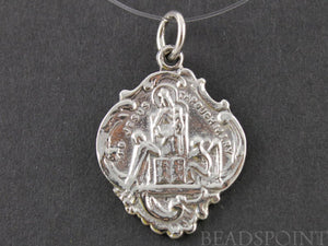 Sterling Silver To Jesus Through Mary Charm -- SS/CH20/CR9 - Beadspoint