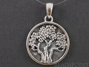 Sterling Silver Tree of Life Charm -- SS/CH4/CR34 - Beadspoint