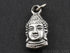 Sterling Silver Artisan Buddha Head Charm -- SS/CH2/CR30