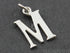Sterling Silver Initial "M" Initial Charm -- SS/2032/M
