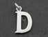 Sterling Silver Initial "D" Initial Charm -- SS/2032/D