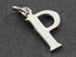 Sterling Silver Initial "P" Initial Charm -- SS/2032/P