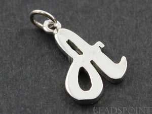 Sterling Silver Initial "A" Initial Charm -- SS/2033/A - Beadspoint
