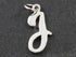 Sterling Silver Initial "J" Initial Charm -- SS/2033/J