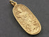 24K Gold Vermeil Over Sterling Silver Tribal Ethnic Buddhist Goddess of Compassion Charm -- VM/CH2/CR27