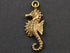 24K Gold Vermeil Over Sterling Silver Large Seahorse Charm -- VM/CH7/CR21