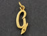 Gold Vermeil Over Sterling Silver Letter "G" Initial Charm -- VM/2033/G