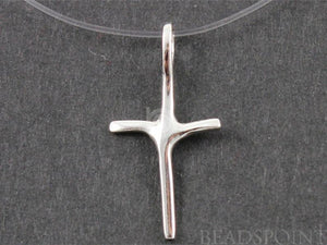 Sterling Silver Cross Charm  -- SS/CH1/CR29 - Beadspoint