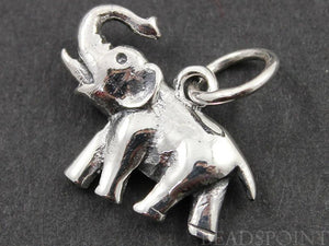 Sterling Silver Elephant Charm  -- SS/CH7/CR30 - Beadspoint