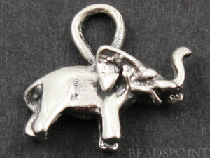 Sterling Silver Baby Elephant Charm  -- SS/CH7/CR29 - Beadspoint