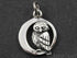 Sterling Silver Owl on a Moon Charm -- SS/CH5/CR15