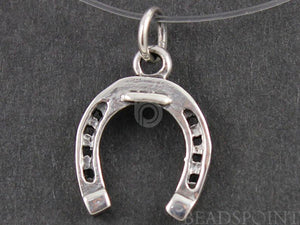 Sterling Silver Horse Shoe Charm   -- SS/CH5/CR17 - Beadspoint