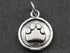 Sterling Silver Paw Print On a Raised Coin Charm -- SS/CH7/CR35