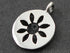 Sterling Silver Daisy Cut Out on a Disc Charm -- SS/CH4/CR47