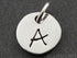 Sterling Silver Initial "A" on a Disc Charm -- SS/2034/A