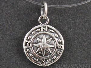 Sterling Silver Nautical Charm -- SS/CH10/CR28 - Beadspoint