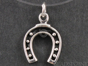 Sterling Silver Horse Shoe Charm -- SS/CH5/CR19 - Beadspoint