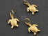 24K Gold Vermeil Over Sterling Silver Sea Turtle Charm  -- VM/CH7/CR27