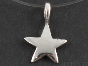 Sterling Silver Tiny Lucky Star Charm -- SS/CH5/CR23 - Beadspoint