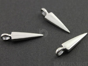 Sterling Silver Spike Charm -- SS/CH7/CR38 - Beadspoint