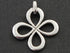 Sterling Silver Clover Charm -- SS/CH4/CR62
