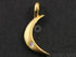 24K Gold Vermeil over Sterling Silver Moon Charm with White Sapphire -- VM/CH5/CR24