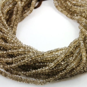 Zircon Faceted Roundel Beads, (ZRCONRNDL) - Beadspoint