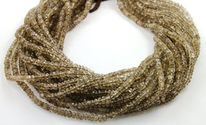 Zircon Faceted Roundel Beads, (ZRCONRNDL) - Beadspoint