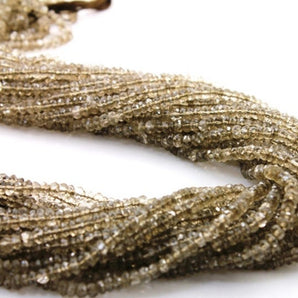 Zircon Faceted Roundel Beads, (ZRCONRNDL) - Beadspoint