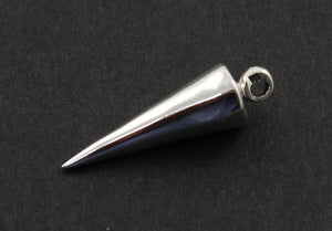 Sterling Silver Spike Charm -- SS/CH7/CR39 - Beadspoint