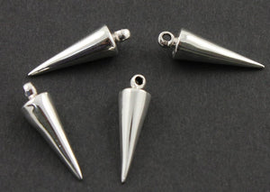 Sterling Silver Spike Charm -- SS/CH7/CR39 - Beadspoint