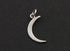 Sterling Silver Crescent Moon Charm  -- SS/CH5/CR28