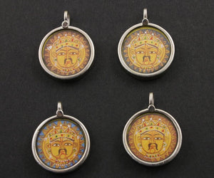 Sterling Silver Surya The Sun God Charm -- TCH-14 - Beadspoint