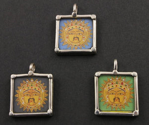 Sterling Silver Surya The Sun God Charm -- TCH-26 - Beadspoint