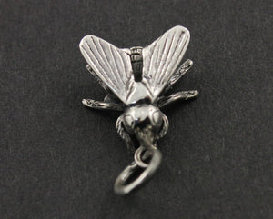 Sterling Silver House Fly Charm  -- SS/CH6/CR38 - Beadspoint