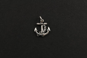 Sterling Silver Anchor Charm With Open Jump Ring Charm  -- SS/CH10/CR42 - Beadspoint