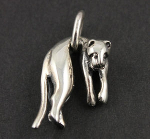 Sterling Silver Lion Charm -- SS/CH7/CR50 - Beadspoint