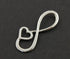 Sterling Silver Infinity Link With Heart Charm -- SS/680/35x15