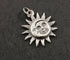 Sterling Silver Sun And Moon Charm -- SS/CH5/CR32