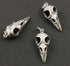 Sterling Silver Bird Skull Charm  -- SS/CH10/CR45