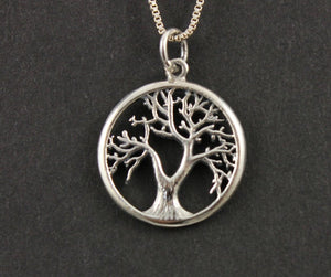 Sterling Silver Artisan Tree of Life Charm -- SS/CH4/CR94 - Beadspoint