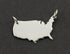 Sterling Silver United States of America Charm -- SS/CH10/CR54