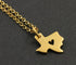 24K Gold Vermeil Over Sterling Silver Texas State with Heart Charm-- VM/CH10/CR51