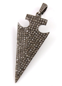 Pave Diamond Arrowhead Pendant -- DP-1157 - Beadspoint